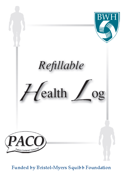 Professionally Designed Health Log